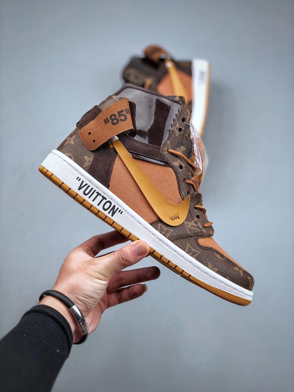 Louis Vuitton x Air Jordan 1 Pinnacle AJ generation basketball shoes插图3