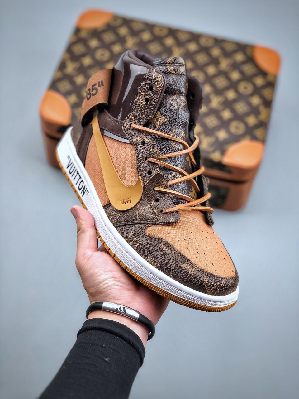 Louis Vuitton x Air Jordan 1 Pinnacle AJ generation basketball shoes缩略图