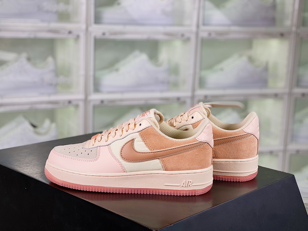 Nike Wmns Air Force 1′ 07 Low Premium”Washed Coral”插图1