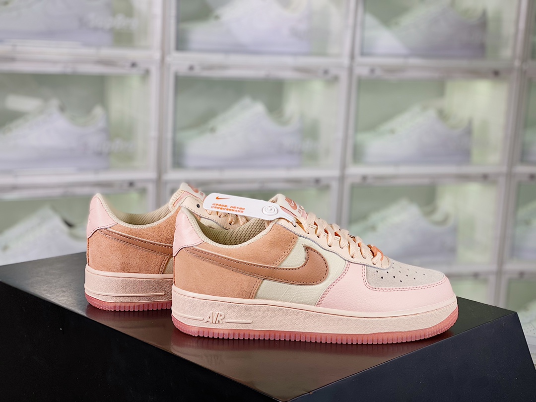 Nike Wmns Air Force 1′ 07 Low Premium”Washed Coral”插图