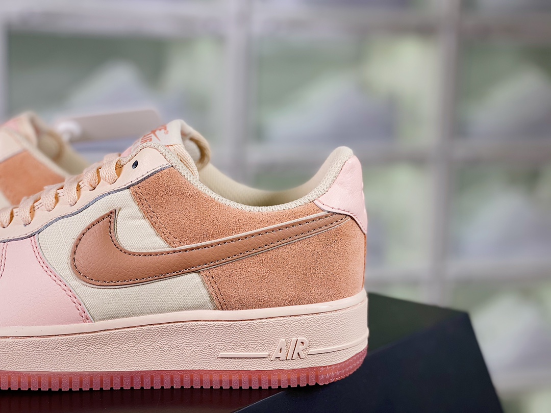 Nike Wmns Air Force 1′ 07 Low Premium”Washed Coral”插图5