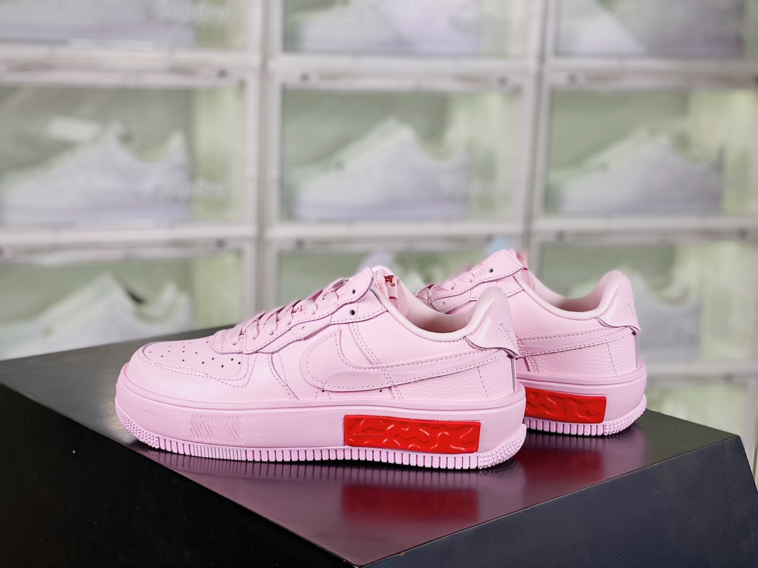 Nike Wmns Air Force 1 Fontanka”Pink Foam/Red” Skateboard shoes插图1