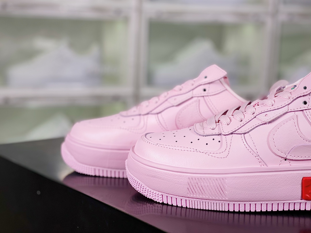 Nike Wmns Air Force 1 Fontanka”Pink Foam/Red” Skateboard shoes插图4