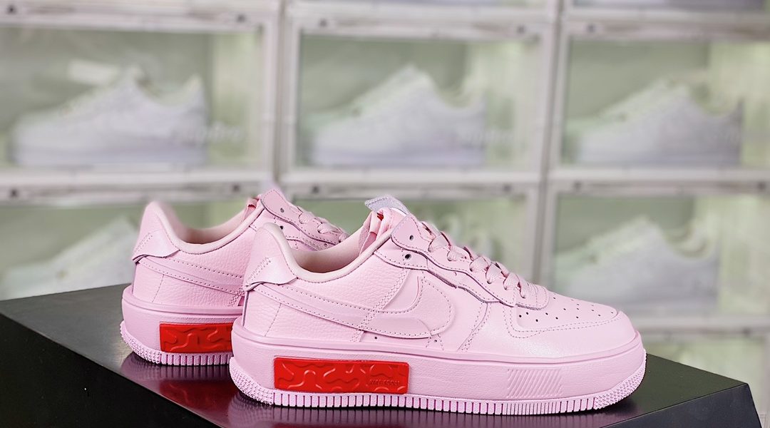 Nike Wmns Air Force 1 Fontanka”Pink Foam/Red” Skateboard shoes缩略图