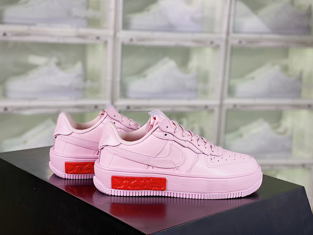 Nike Wmns Air Force 1 Fontanka”Pink Foam/Red” Skateboard shoes插图