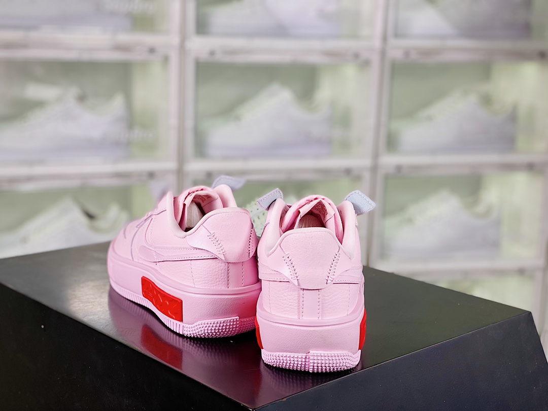 Nike Wmns Air Force 1 Fontanka”Pink Foam/Red” Skateboard shoes插图2