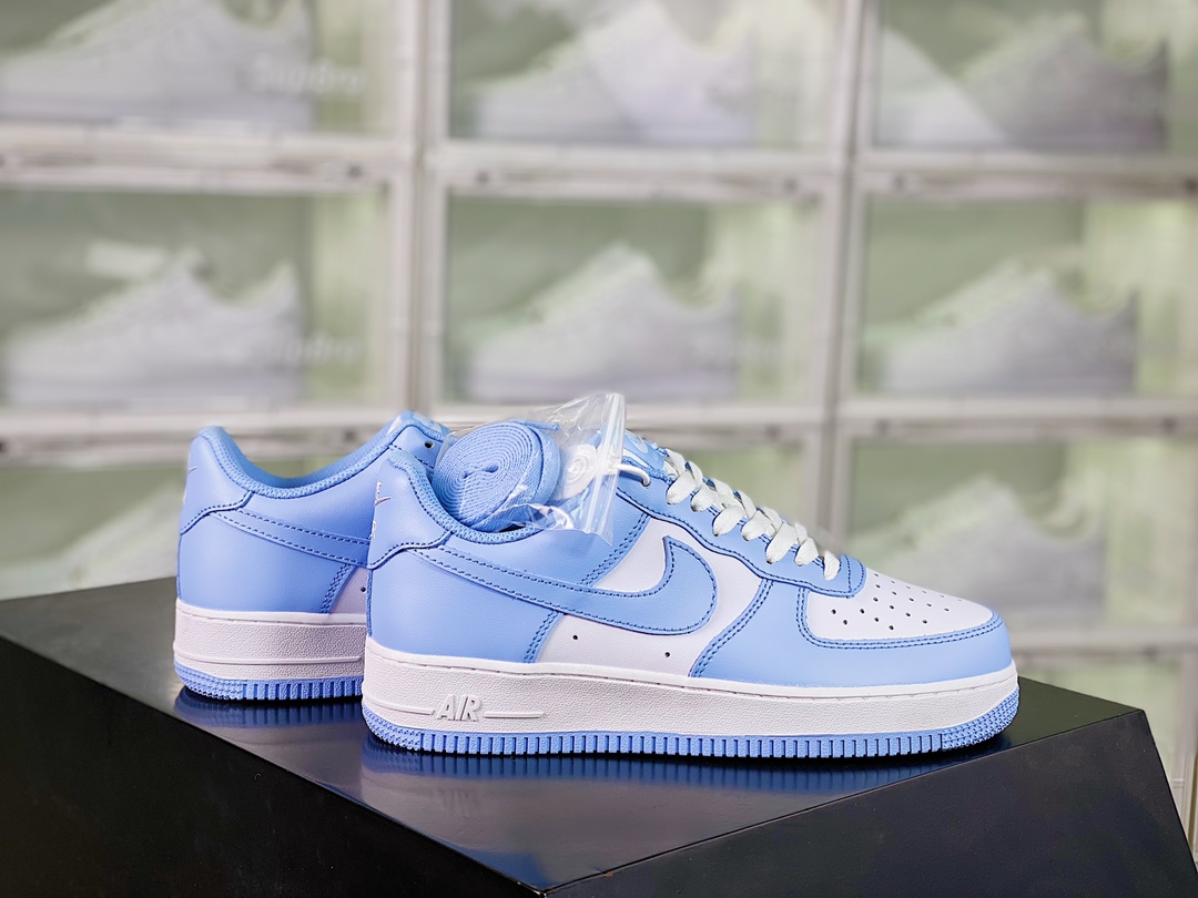 Nike Air Force 1’07″Aluminum” “UNC North Carolina blue”插图