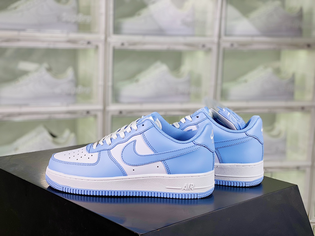 Nike Air Force 1’07″Aluminum” “UNC North Carolina blue”插图1