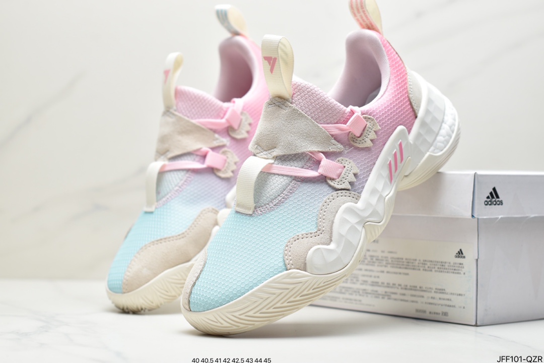 Adidas trail young 1 “cotton candy” low basketball shoe插图1