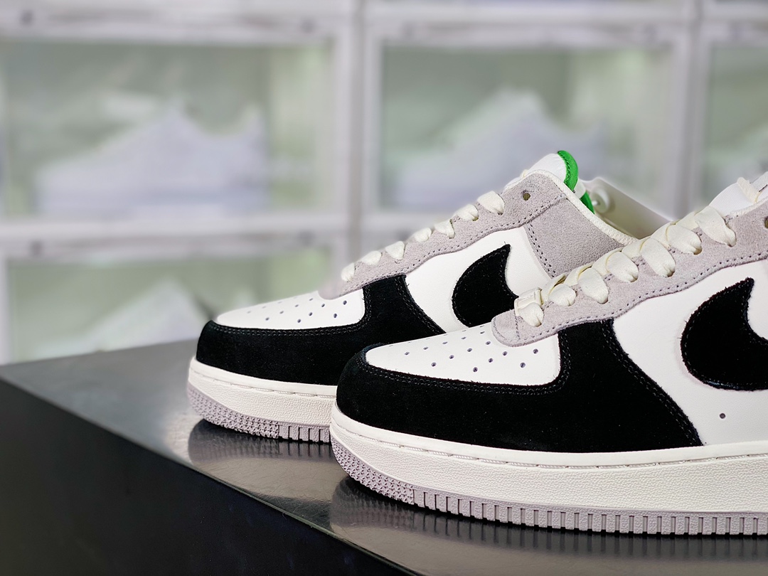 Nike Air Force 1’07″White/Black”Black and white panda skate shoes插图4