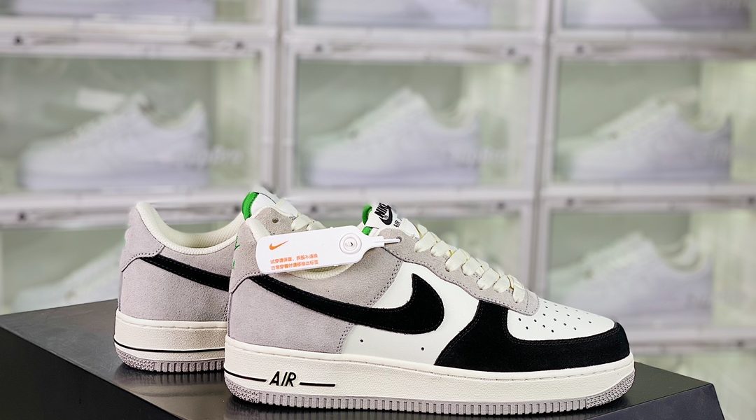 Nike Air Force 1’07″White/Black”Black and white panda skate shoes缩略图