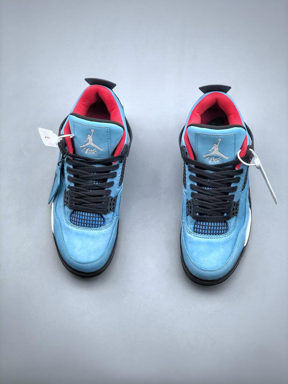 Travis Scott cactus Jack x air jordan 4 high top Vintage non slip basketball shoe插图4