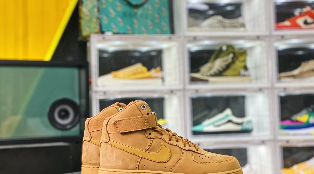 Air Force 1 High FLAX Wheat 19S new version of wheat gaobang air force缩略图 Air Force 1 High FLAX Wheat 19S new version of wheat gaobang air force缩略图
