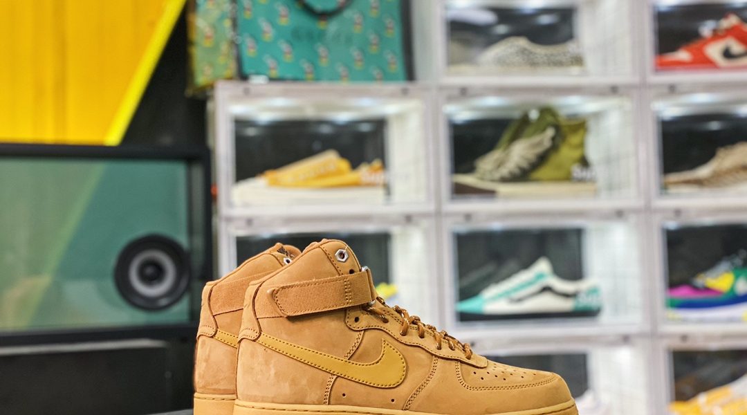 Air Force 1 High FLAX Wheat  19S new version of wheat gaobang air force缩略图