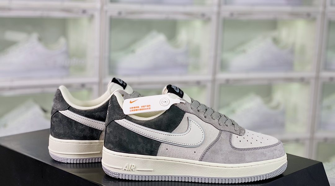 Nike Air Force 1´07 Low Suede”Grey/White/Brown” style code:DW0831-896缩略图 Nike Air Force 1´07 Low Suede”Grey/White/Brown” style code:DW0831-896缩略图