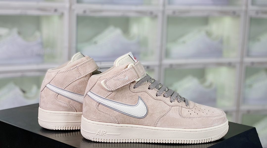 Nike Air Force 1´07 Mid Suede”Beige/Grey/Orange”缩略图