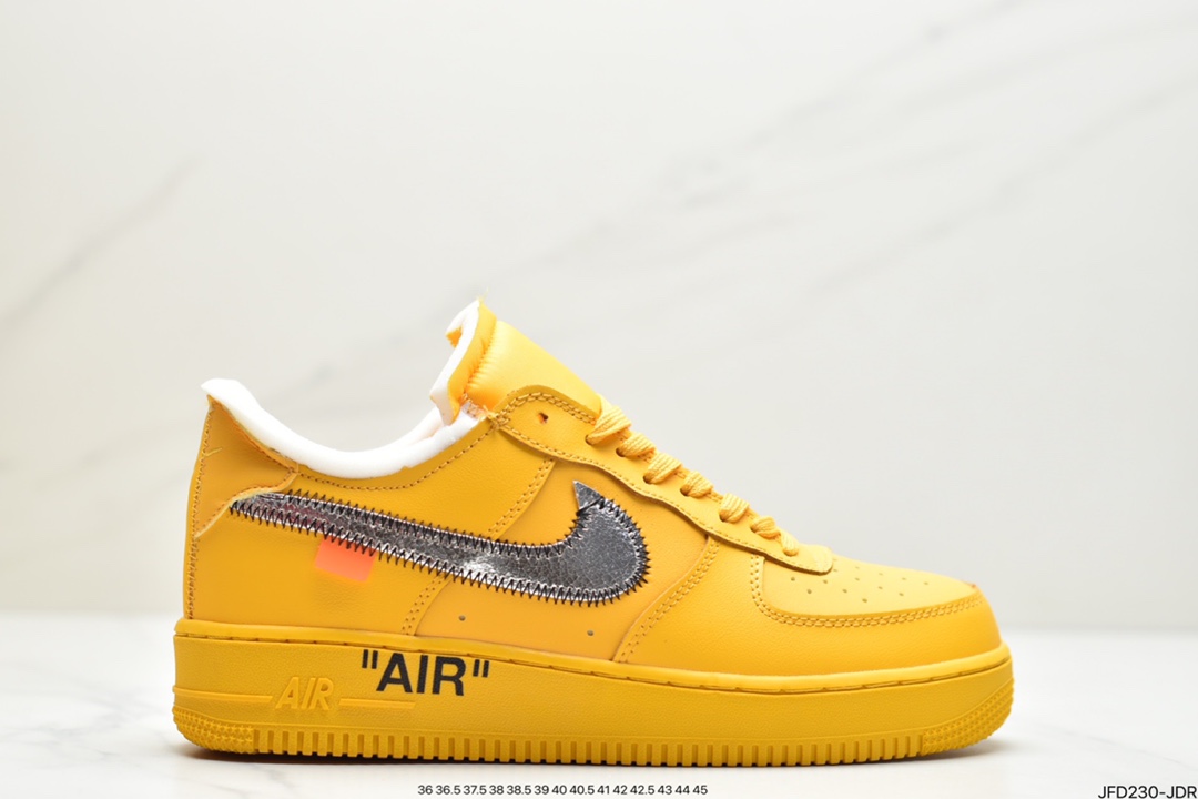 Off-white X Nike Air Force 1 “University Gold” OW插图