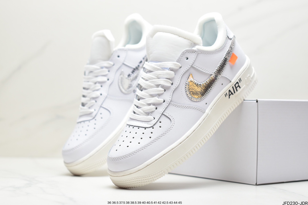 Off-white X Nike Air Force 1 “University Gold” OW插图4