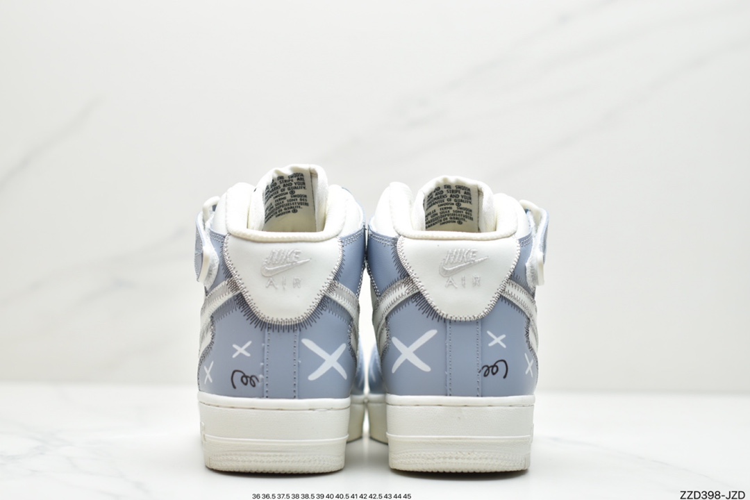 Nike kaws x Air Force 1 Mid co branded custom original last original paperboard插图5