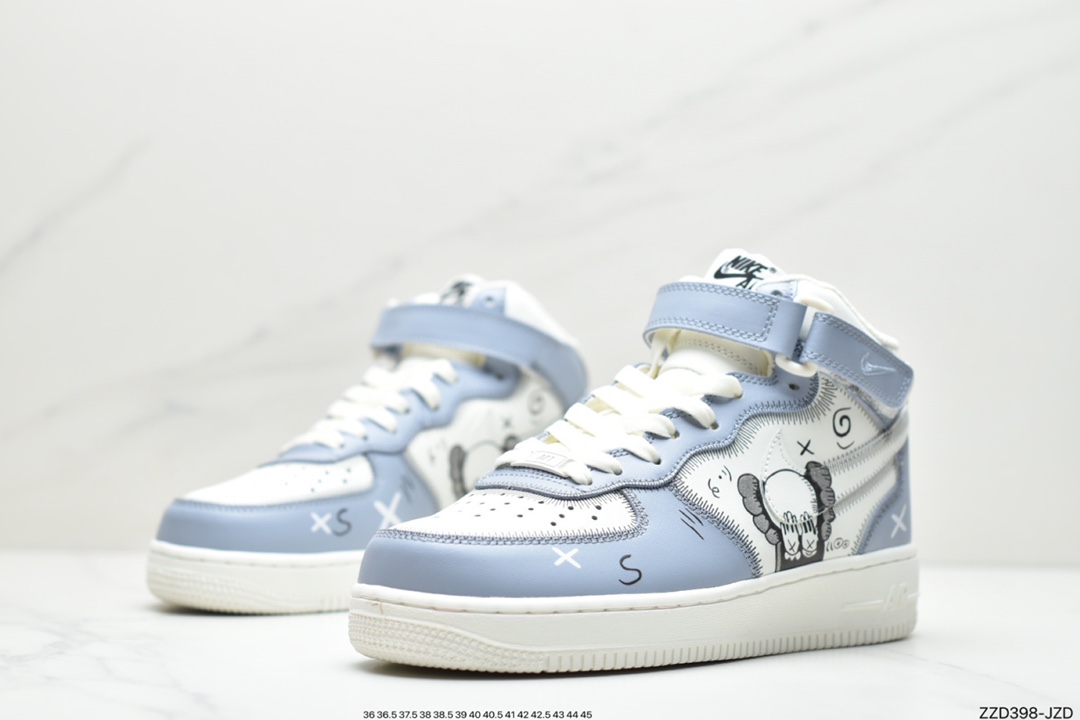 Nike kaws x Air Force 1 Mid co branded custom original last original paperboard插图3