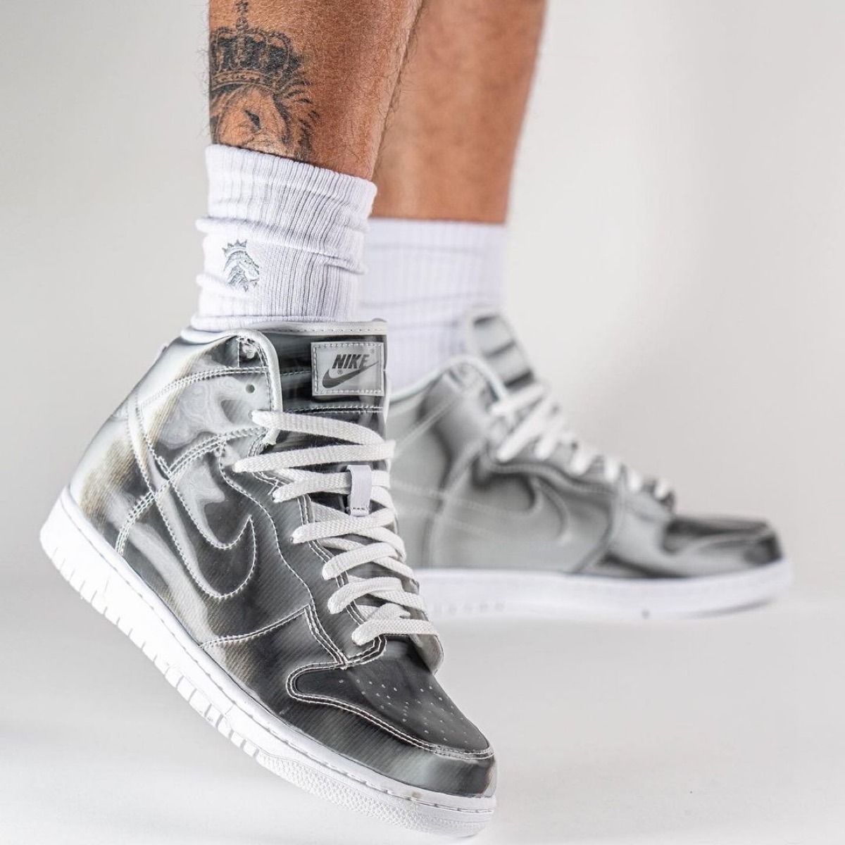 Metallic clot x Nike Dunk High “silver metallic” dunk collection插图4