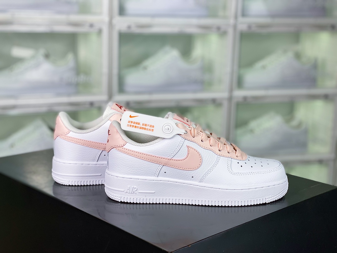 Nike Wmns Air Force 1’07 Low”White/Cherry Blosso Pink”插图