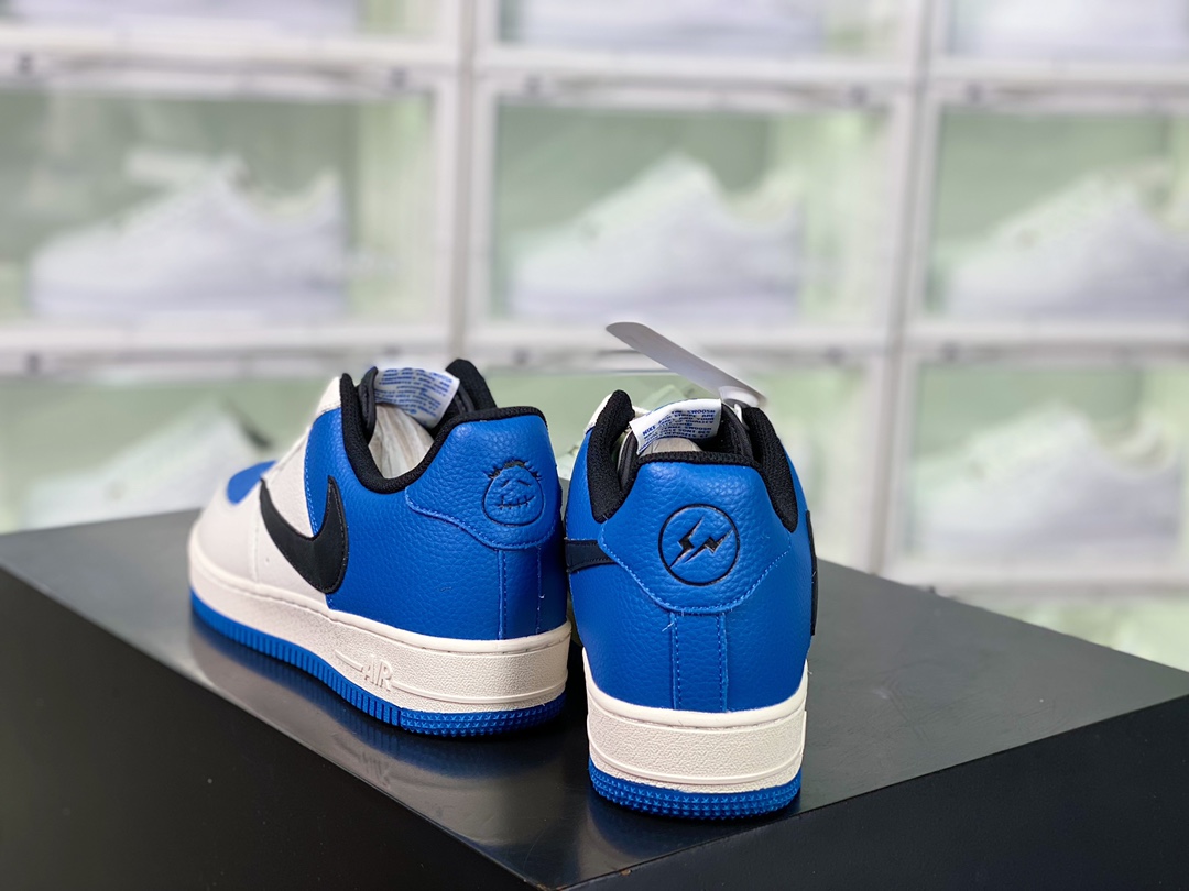 fragment design x Travis Scott x x Nike Air Force 1´07 SP”Military Blue”插图2