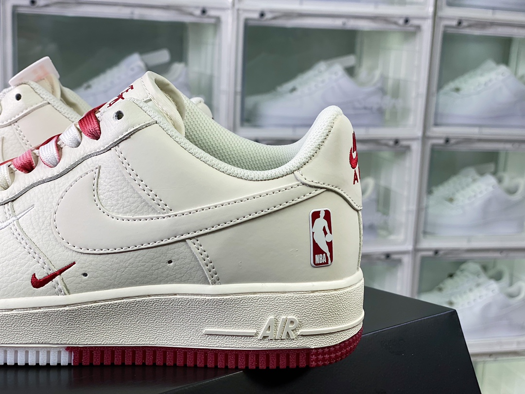 Nike Air Force 1’07 Low QS”White/Wine Red”插图5