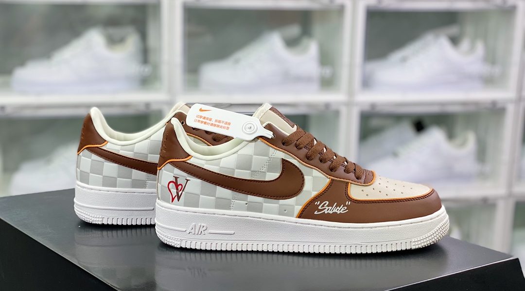 Nike Air Force 1’07 LV8 Low”Damier Azur/Brown/LV Monogram”缩略图 Nike Air Force 1’07 LV8 Low”Damier Azur/Brown/LV Monogram”缩略图