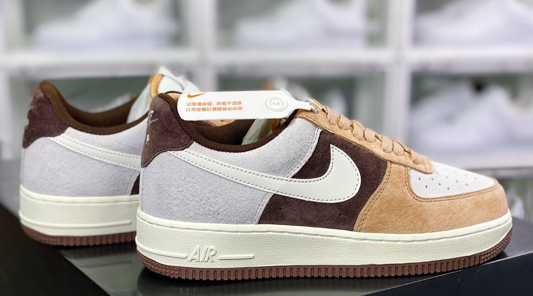 Nike Air Force 1´07 Low”Milk Tea/Coffee Brown/Grey” style code:BL3099-233缩略图 Nike Air Force 1´07 Low”Milk Tea/Coffee Brown/Grey” style code:BL3099-233缩略图