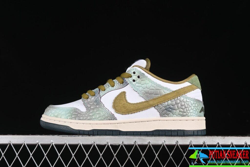 Alexis Sablone x Nike SB Dunk Low Reptile SB Low Top Casual Board Shoes HJ3386-300缩略图 Alexis Sablone x Nike SB Dunk Low Reptile SB Low Top Casual Board Shoes HJ3386-300