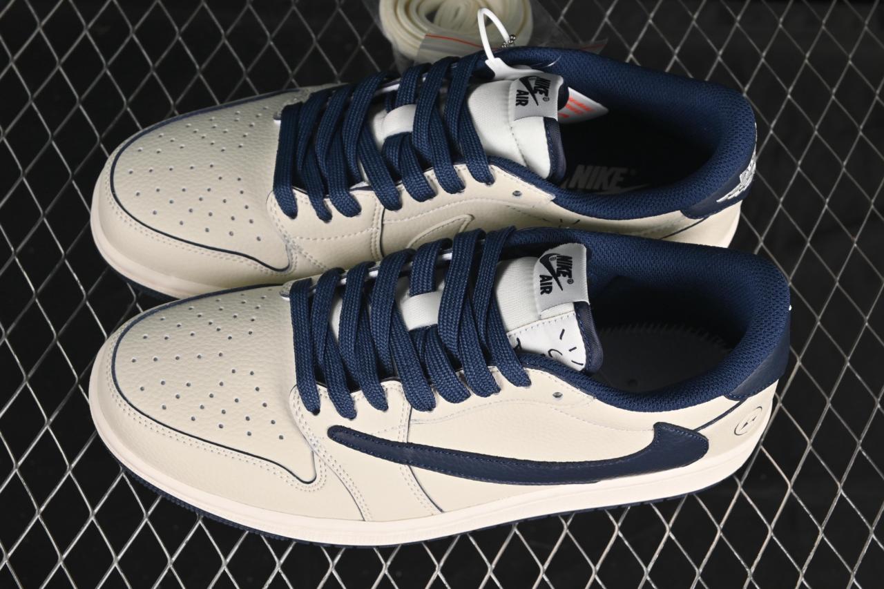 Travis Scott x Fragment x Air Jordan 1 Low Lightning Joint: Co-Branded Inverted Hook Sneakers LK1099-065插图1