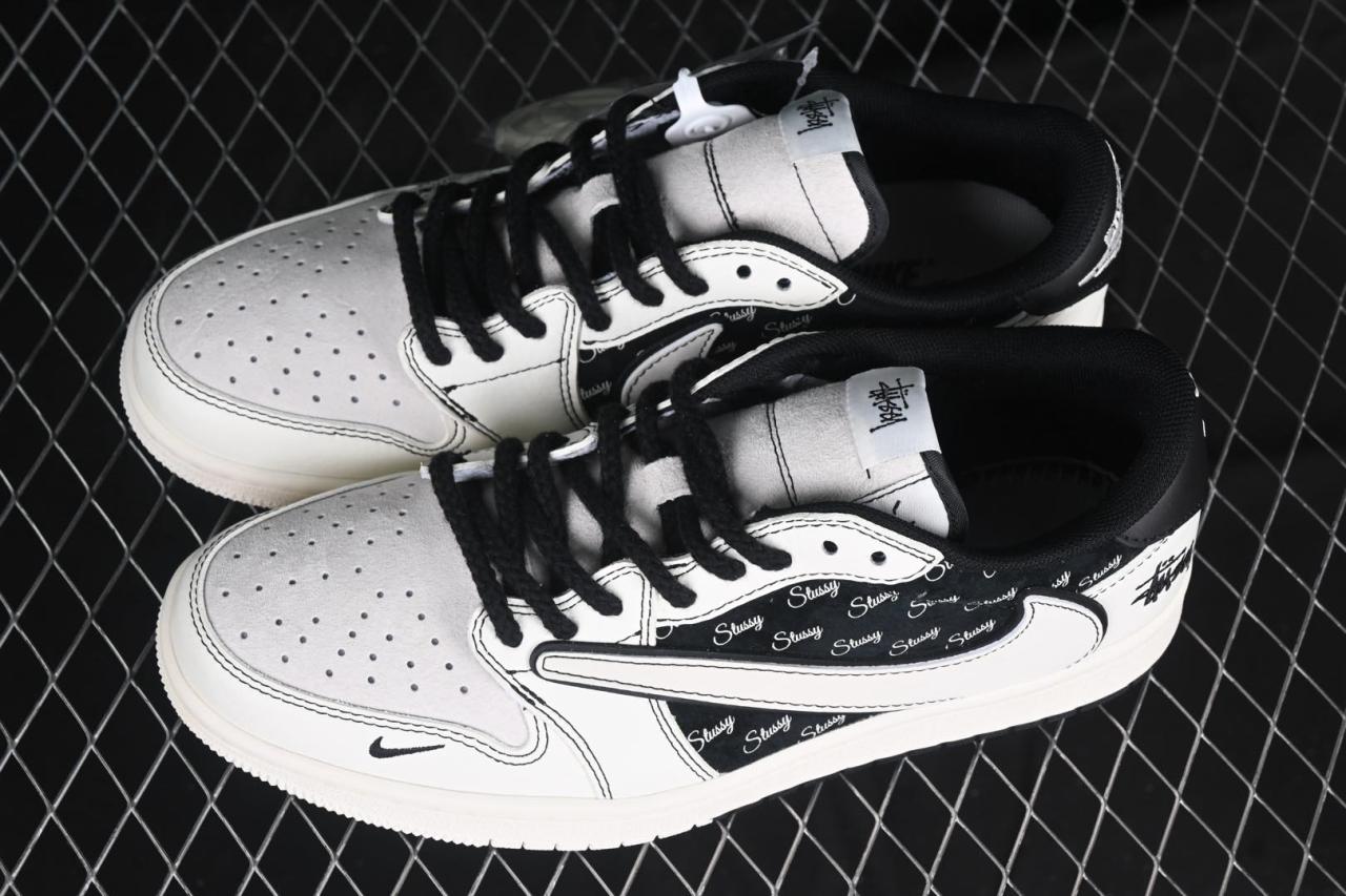 Travis Scott x Fragment x Air Jordan 1 Low OG SP: Reverse Swoosh, Premium Leather插图3
