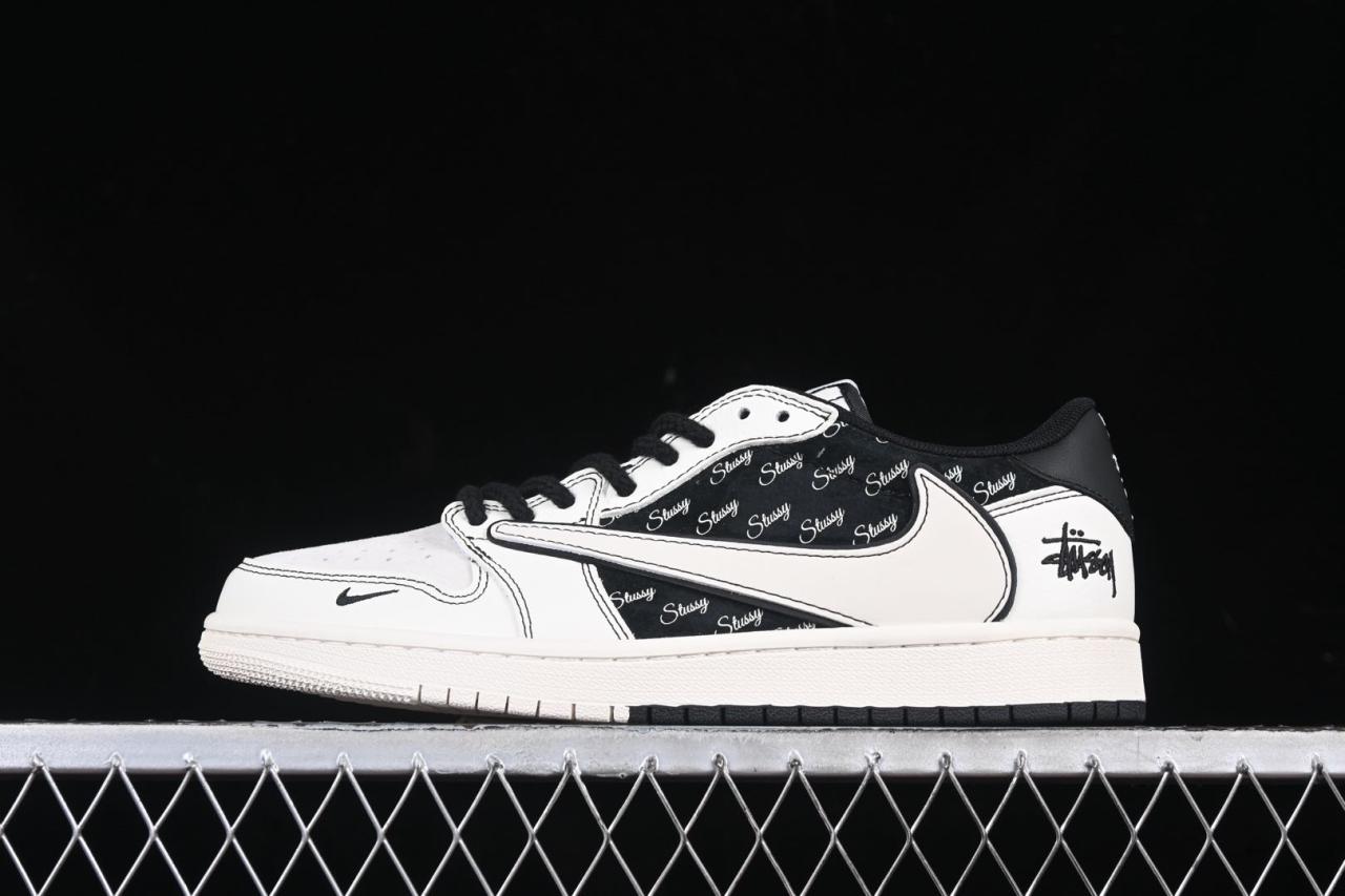 Travis Scott x Fragment x Air Jordan 1 Low OG SP: Reverse Swoosh, Premium Leather插图