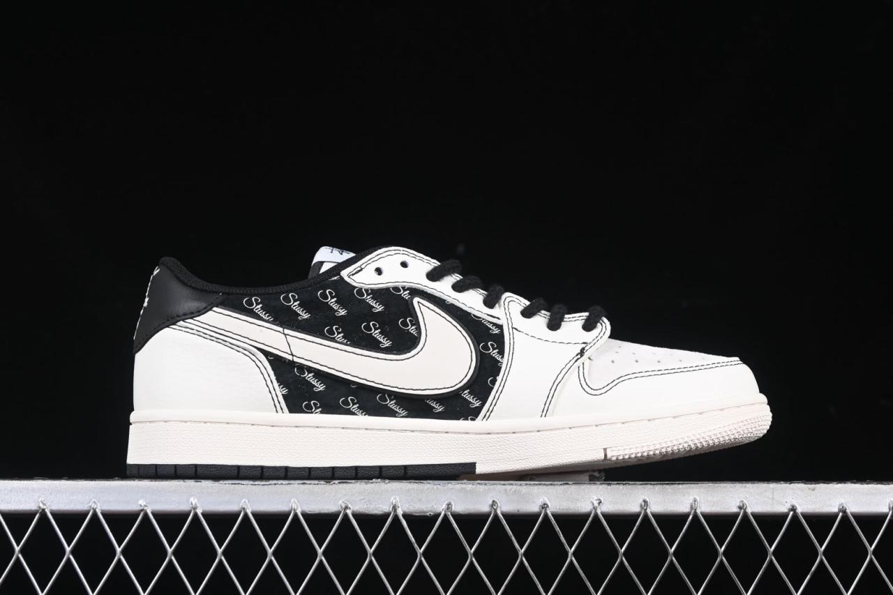 Travis Scott x Fragment x Air Jordan 1 Low OG SP: Reverse Swoosh, Premium Leather插图1