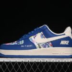 Nike Air Force 1’07 Low MLB: Blue/White Double Swoosh Sneakers KJ1688-009
