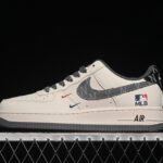 Nike Air Force 1’07 Low MLB: Red/Blue Swoosh Retro Sneakers QW5606-264