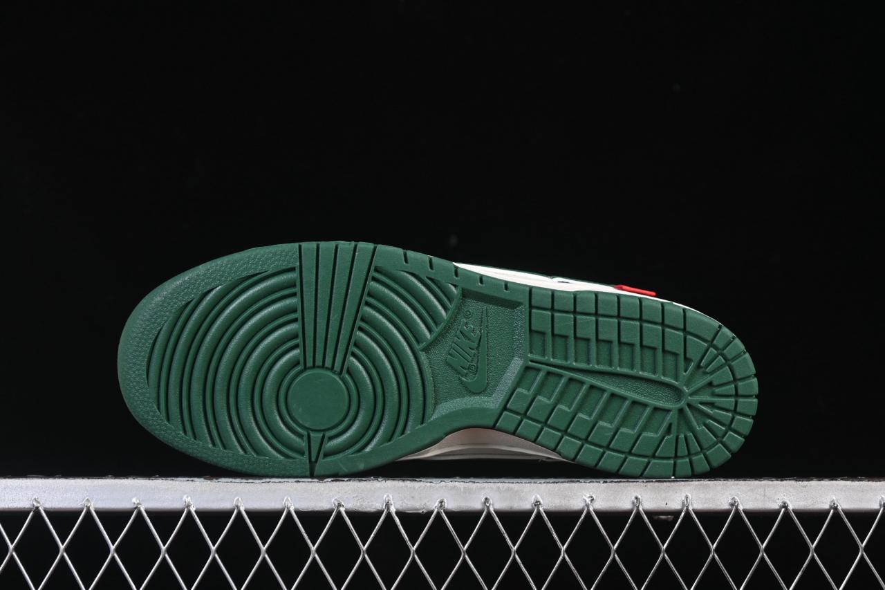 Nike SB Dunk Low x BAPE SC0601-465: White Army Green Limited Edition Custom Sneakers插图2