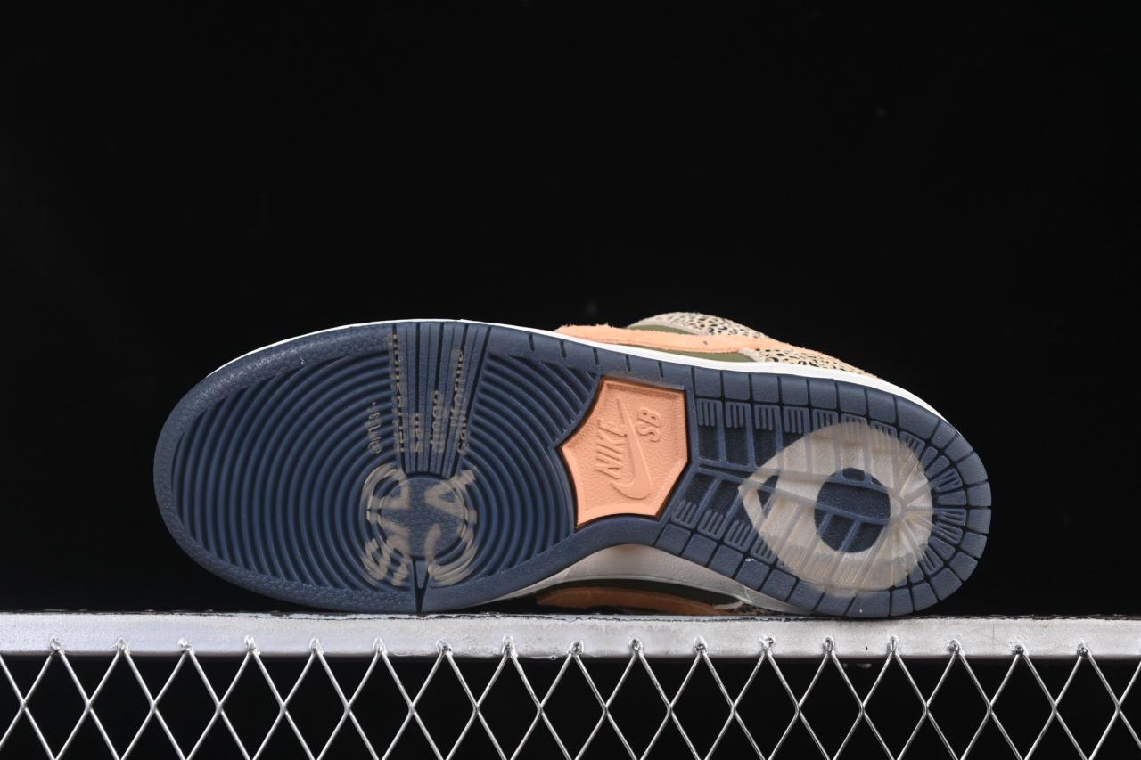 Arts-Rec Skateshop x Nike SB Dunk Low Pro IH3211-200: Safari-Inspired Suede插图2