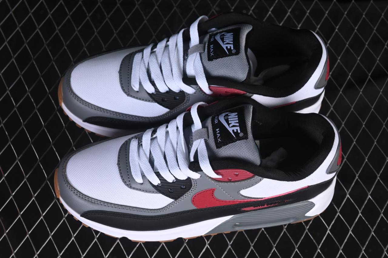 Nike Air Max 90 FB9658-100: White Retro Air Cushioned Running Shoes with Classic Style插图3