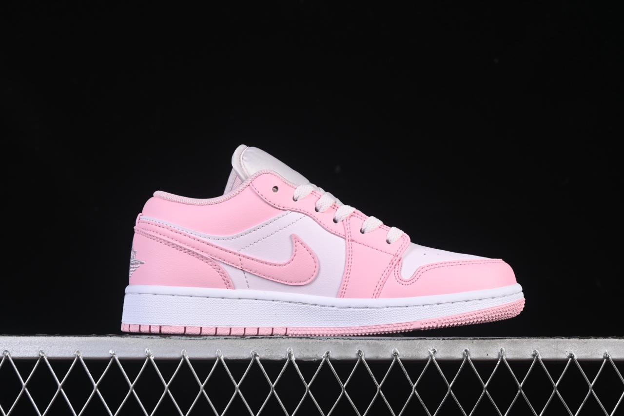 Air Jordan 1 Low “Pearl Pink” Fluorescent Yellow Edition – Stylish & Bold Sneaker for 2024插图1