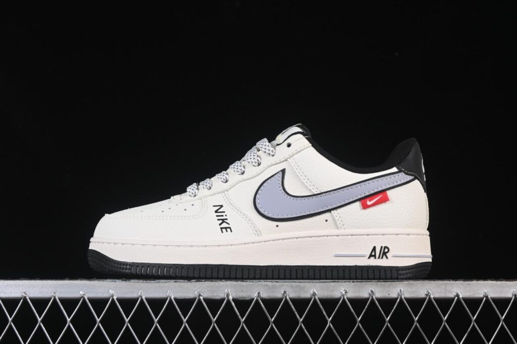 Nike Air Force 1’07 Low JS8028-018: Beige Grey Black Premium Lifestyle Sneakers