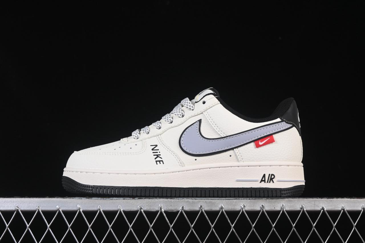 Nike Air Force 1’07 Low JS8028-018: Beige Grey Black Premium Lifestyle Sneakers