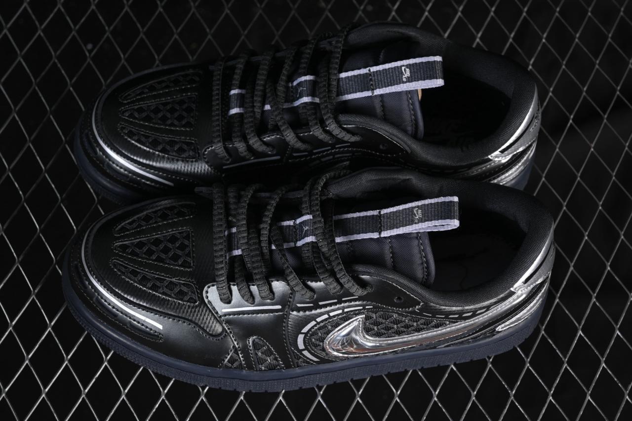 Air Jordan 1 Low “MM V3” HQ2186-001: Space Grey Lifestyle Sneakers with Modern Design插图3