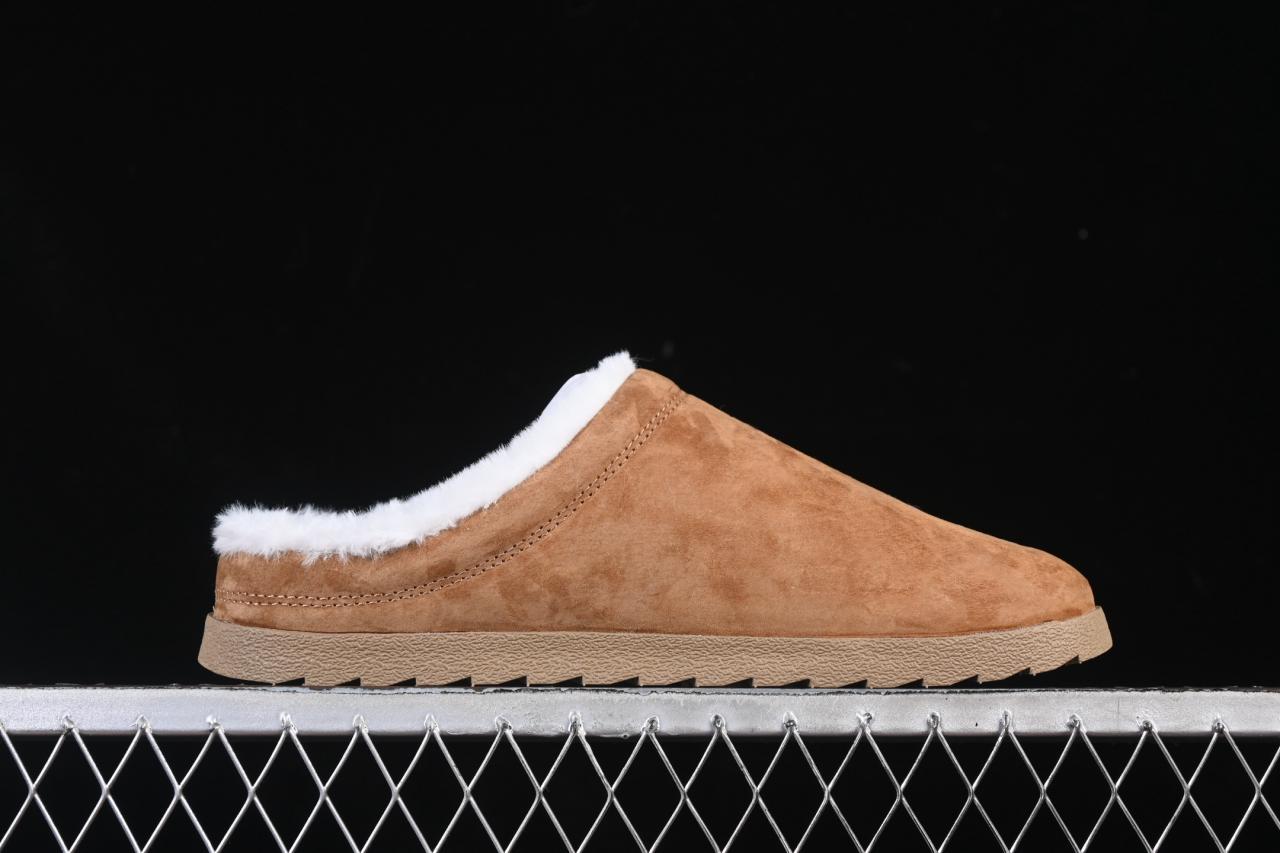 Alo Recovery Slipper in Chestnut – Cozy, Slip-On Fleece-Insulated Footwear for Fall & Winter插图1