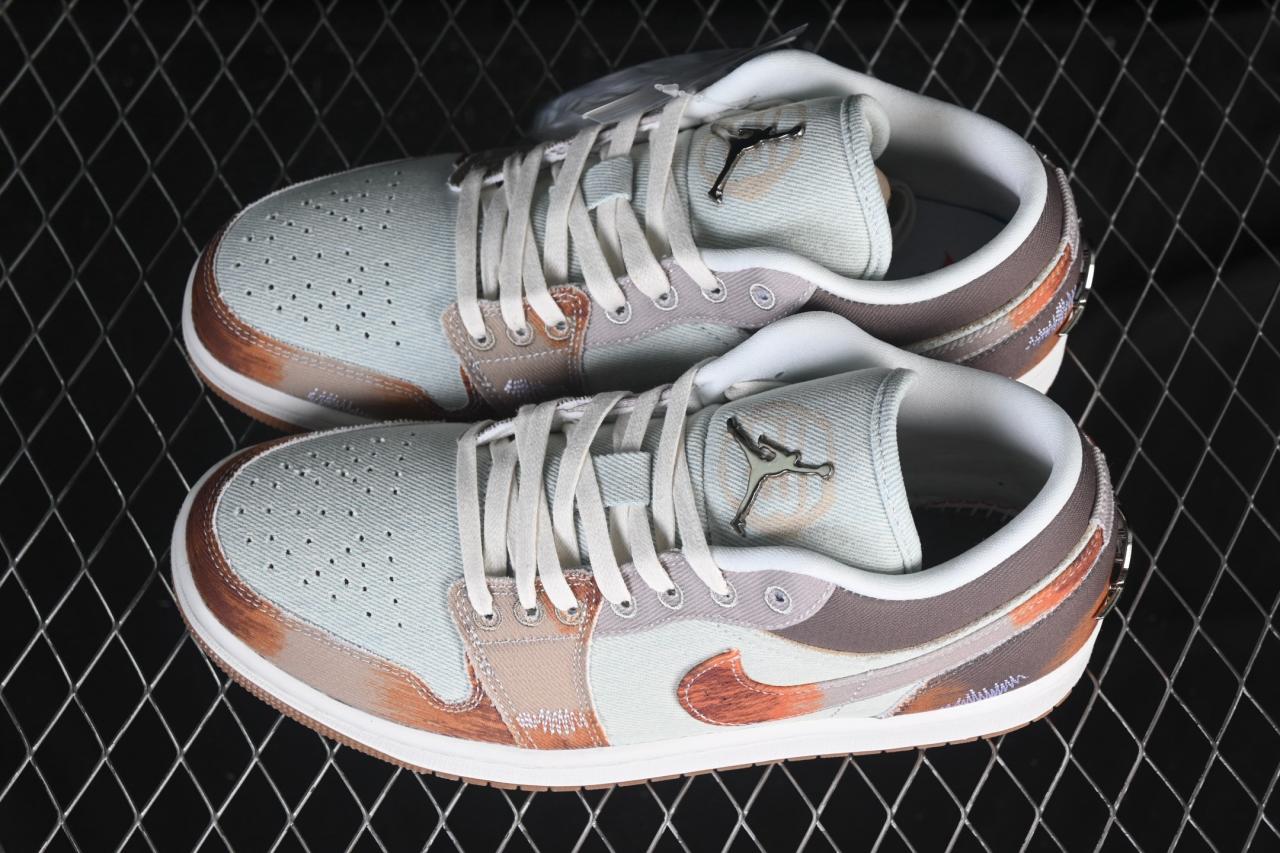 Air Jordan 1 Low SE Multi-Color Distressed – Bold Vintage Style with Streetwear Edge插图3
