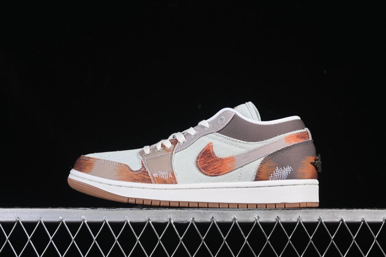 Air Jordan 1 Low SE Multi-Color Distressed – Bold Vintage Style with Streetwear Edge插图