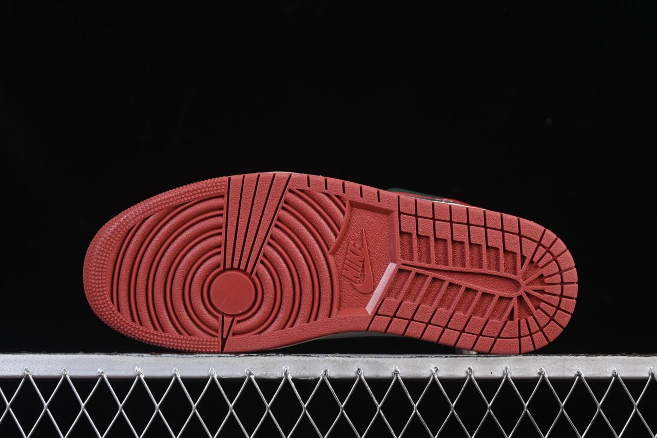 Air Jordan 1 Mid DQ8426-105 – Classic White Red Green Accent Sneaker for Everyday Style插图2