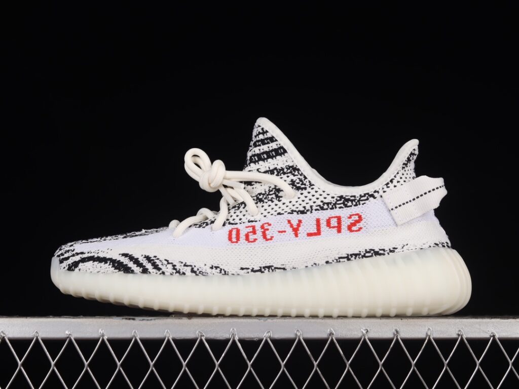 Adidas Yeezy 350 V2 White Zebra CP9654: BASF Boost Comfort Knit Sneakers