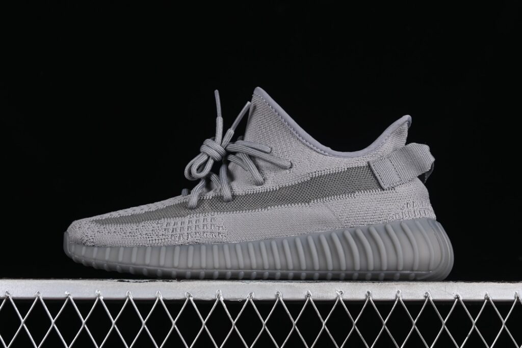 Adidas Yeezy 350 Boost V2 Space Ash IF3219: Gray Breathable Sneakers with Boost Cushioning